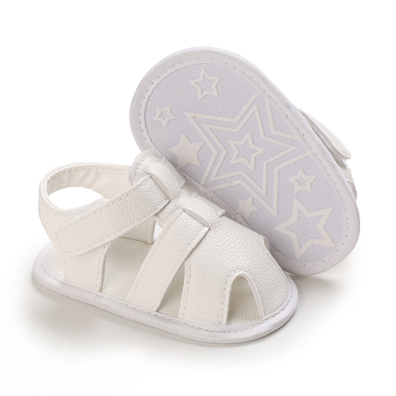 Sandales antidérapantes pour nouveau-né garçon et fille, chaussures de berceau souples pour premier marcheur, nouvelle collection été 0-18 mois