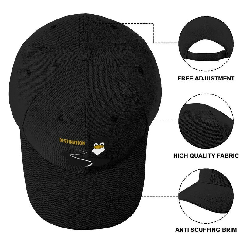 Casquette de baseball pour hommes et femmes, casquette de podcast Linux, protection UV, chapeau solaire, vêtements de golf, visière thermique, destination
