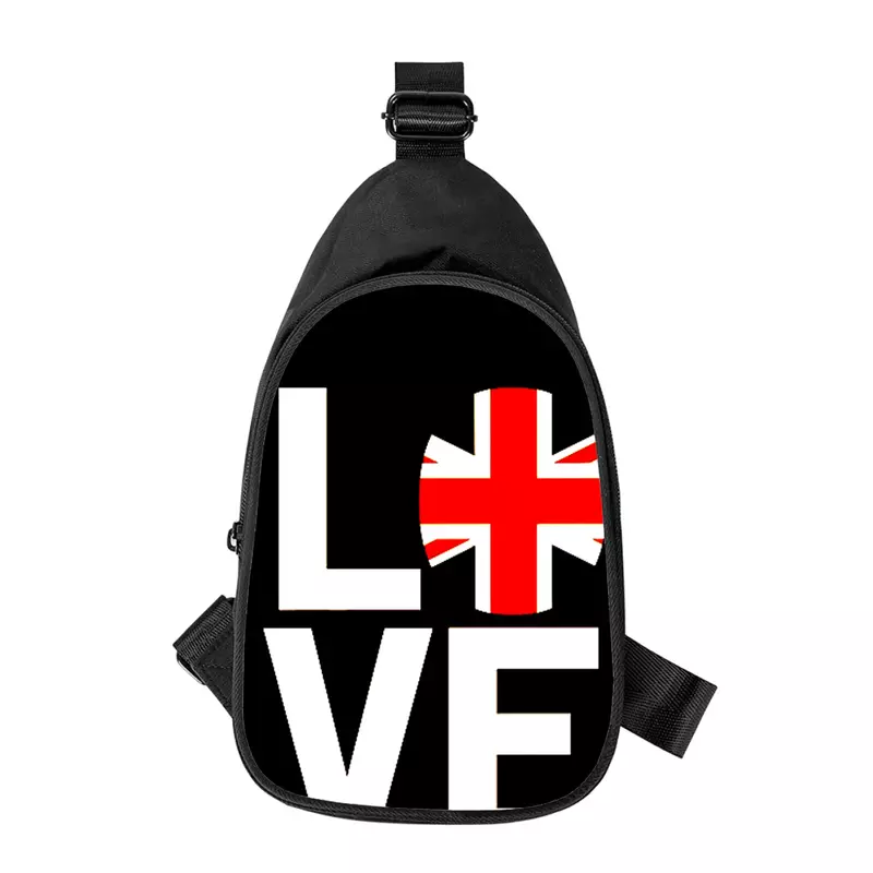 Мужская нагрудная сумка с 3D-принтом «I love london»