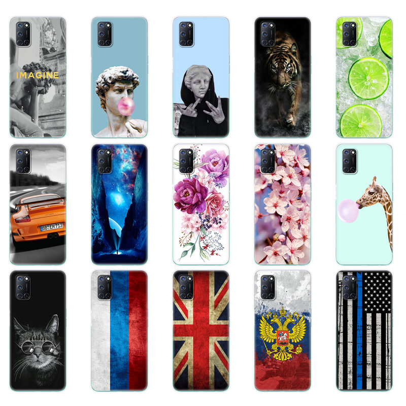 Voor Oppo A52 A92 A72 Case 6.5 Inch Silicon Soft Tpu Back Phone Cover Voor Oppo A52 72 92 OPPOA92 OPPOA72 OPPOA52 Silicon Bumper