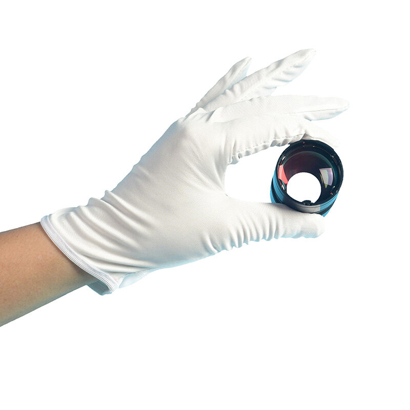Guanti in tessuto Ultra -fine senza polvere, occhiali per gioielli adatti all'etichetta guarda stampe anti-sudore anti-mani