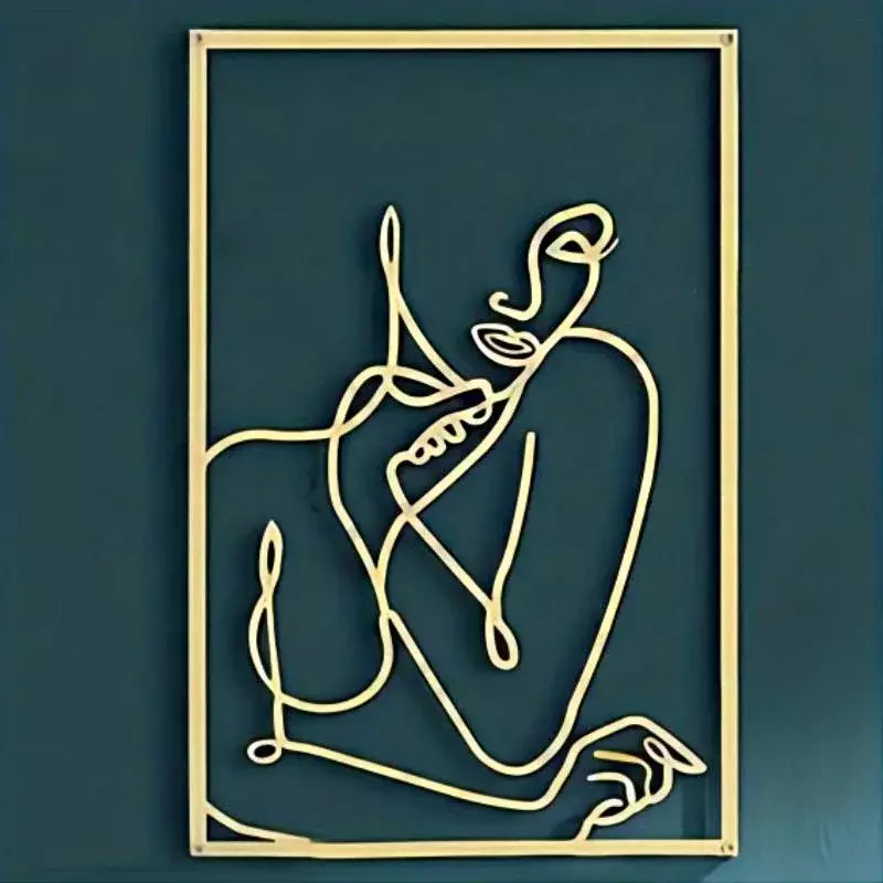 CIFBUY 데코 모던 패션 금속 수직 프레임리스 벽화, 3 가지 스타일 사용 가능, 집 거실 침실 장식, 완벽한 간호사