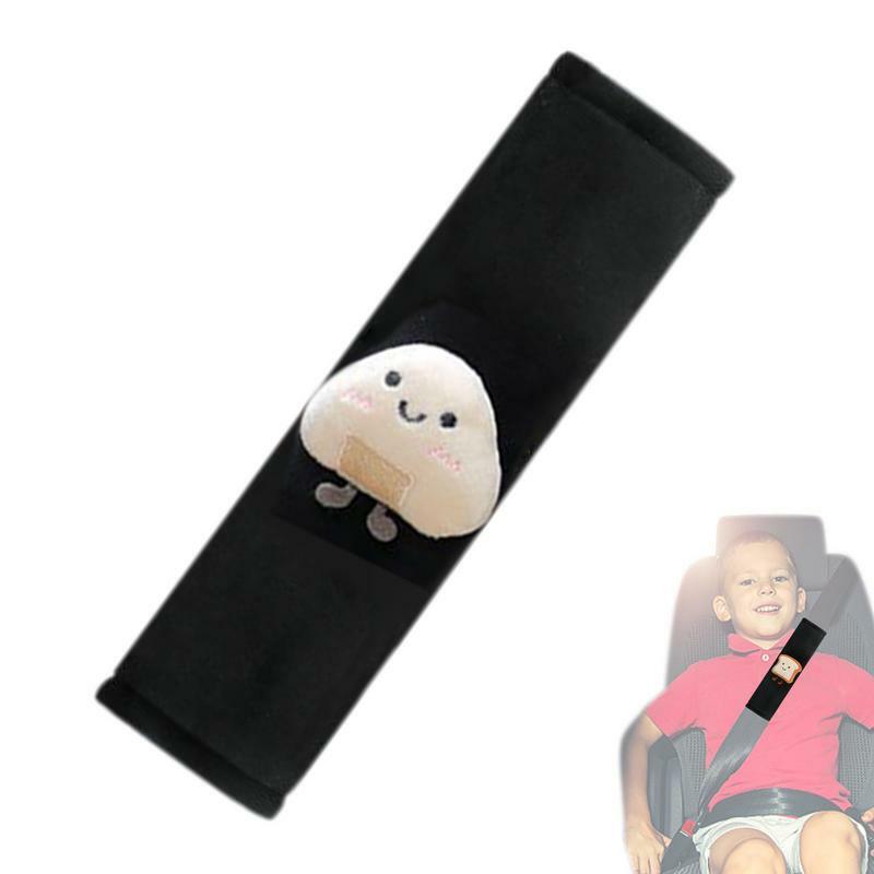 Car Seat Strap Pads Toast Bread Shape Seatbelt Cushions Shoulder Pad Cute Safety Belt Protector Cartoon Covers Comfortable Car