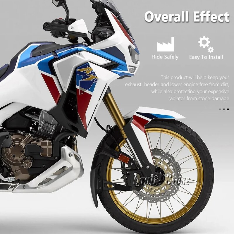 New Motorcycle Front Fender Cover Protector For Honda CRF1000L AFRICA TWIN CRF1100L Africa Twin Adventure Sports Mudguard