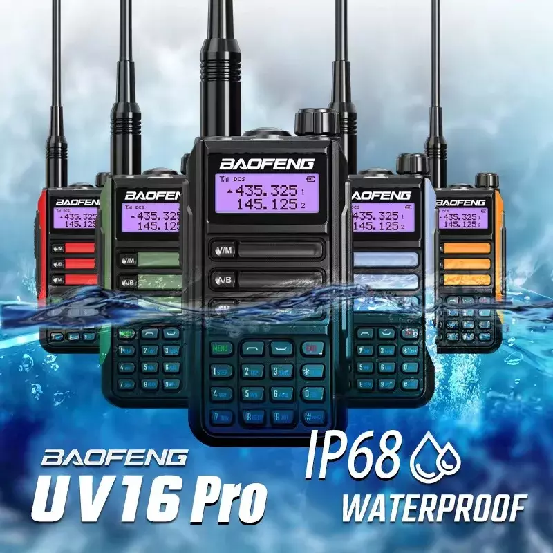 Baofeng UV-16 Pro 10W, Professionele Walkie Talkie, High Power Dual Band Waterdicht, Radio, Tweeweg Draadloos, Outdoor