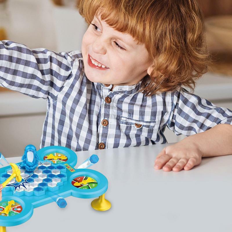 I bambini salvano il gioco di rottura del ghiaccio animale genitore-figlio interattivo divertente famiglia animale trappola giocattoli Desktop cubetti di ghiaccio equilibrio giocattolo