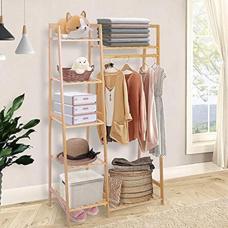 Prateleiras de armazenamento para roupas e guarda-roupa, rack de suspensão, guarda-roupa minimalista resistente, organizador de armário para interior
