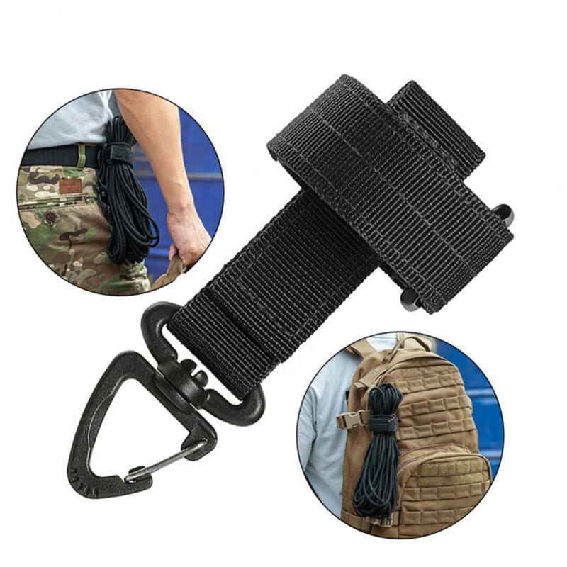 Outdoor Tactical Gear Keychain, Clip Keeper, cinto de bolsa, EDC Molle Webbing, luvas, suporte da corda, gancho militar, 1 Pc, 3Pcs