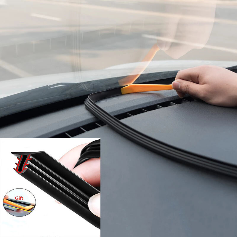 Auto Dashboard Afdichtstrip Noise Sound Isolatie Rubber Strips Universele Voor Tochtstrip Auto Accessoires Auto Stickers Onderdelen