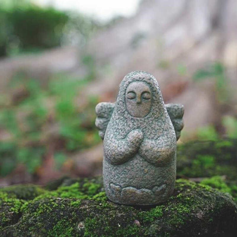 ボタw-曲線化された女神、ゼルダのアクセサリー、彫像、石、ゲーマー向けギフト