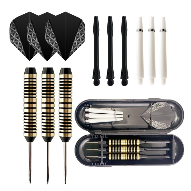 Aluminum Metal Dart Shafts Brass Barrel and Unique Dart Flight Flag Designs Professional Darts Beginner Throwing Darts