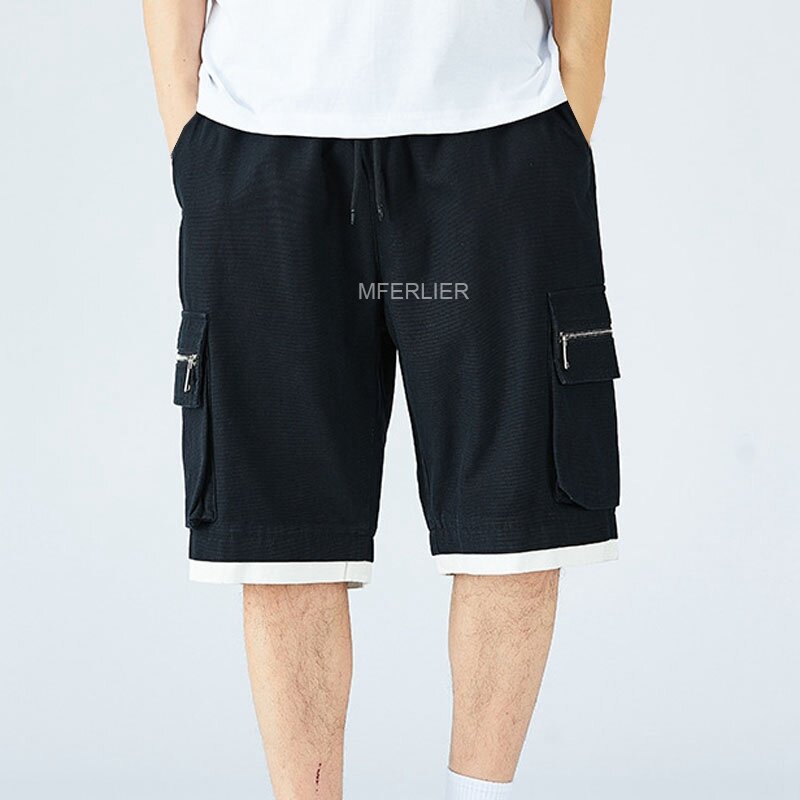 Мужские летние шорты, размеры до 6XL, обхват талии 130 см, 5XL