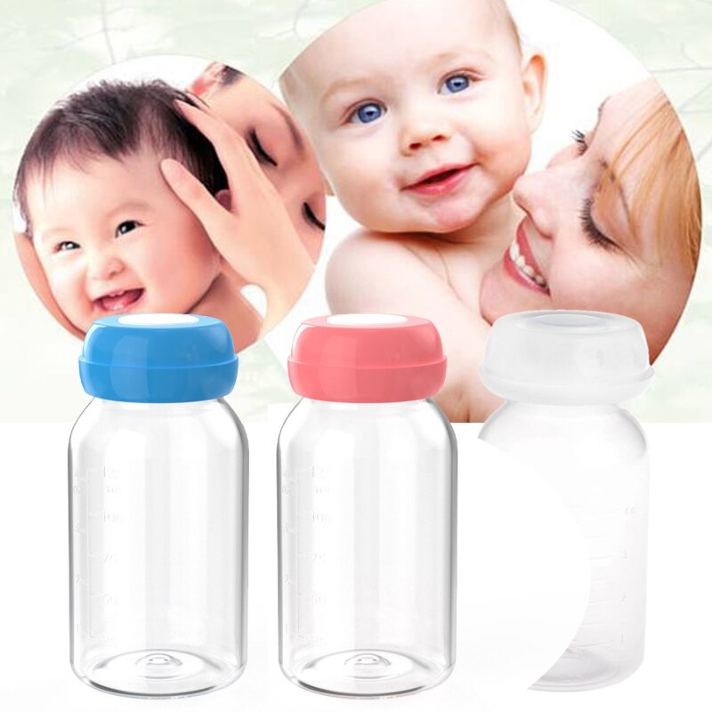 Juego almacenamiento alimentos para bebés 125ml, taza para leche materna, almacenamiento zumo fruta, sello, caja