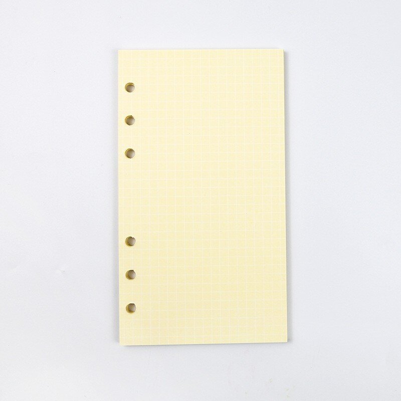 2024 45Sheet Kawaii A5 A6 Loose Leaf Notebook Refill Spiral Binder Index Paper Inner Pages Daily Planner Line Grid Blank Agenda