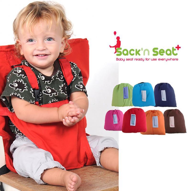 Silla de comedor para bebé, cinturón de seguridad portátil, asiento para almuerzo, envoltura elástica, arnés para alimentación