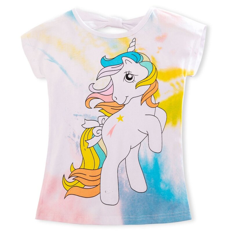 T-shirt pour Enfant Type Unisexe à motif de Licorne en Coton, Vêtement à Manches Courtes, pour Garçon et Fille de 3 à 8 ans, à la Mode, pour Été, 2021