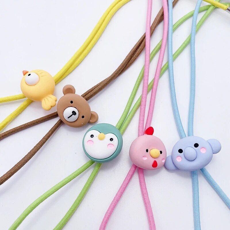 1PCS Cute Colorful Glasses Anti-lost Lanyard Strap Elastic Band Children's Pendant Kids Cartoon Mask Chains Hanging Neck Rope