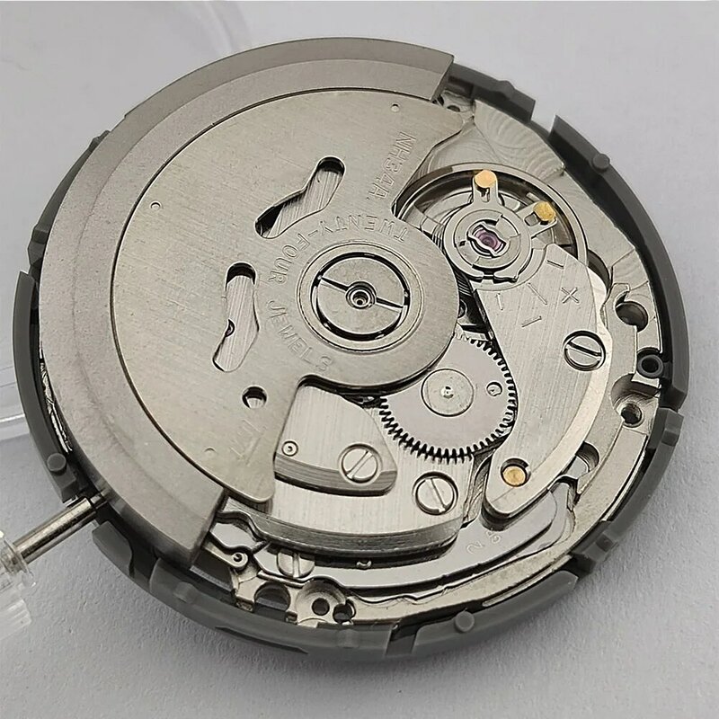 Relógio de movimento mecânico original do Japão, alta precisão, branco, 9 O'clock Data, Movt automático, substituir peças, NH34 NH34A