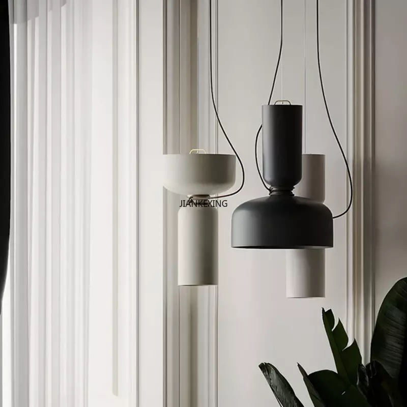 Denmark desainer kreatif lampu gantung seni restoran kamar tidur lampu gantung besi tempurung lampu LED dekoratif dalam ruangan