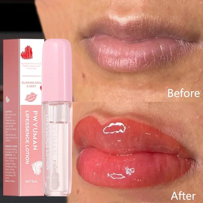 Aceite labial instantáneo, suero para aumentar la elasticidad de los labios, volumizador, hidratante, Reduce las líneas finas, nutre los cosméticos de belleza