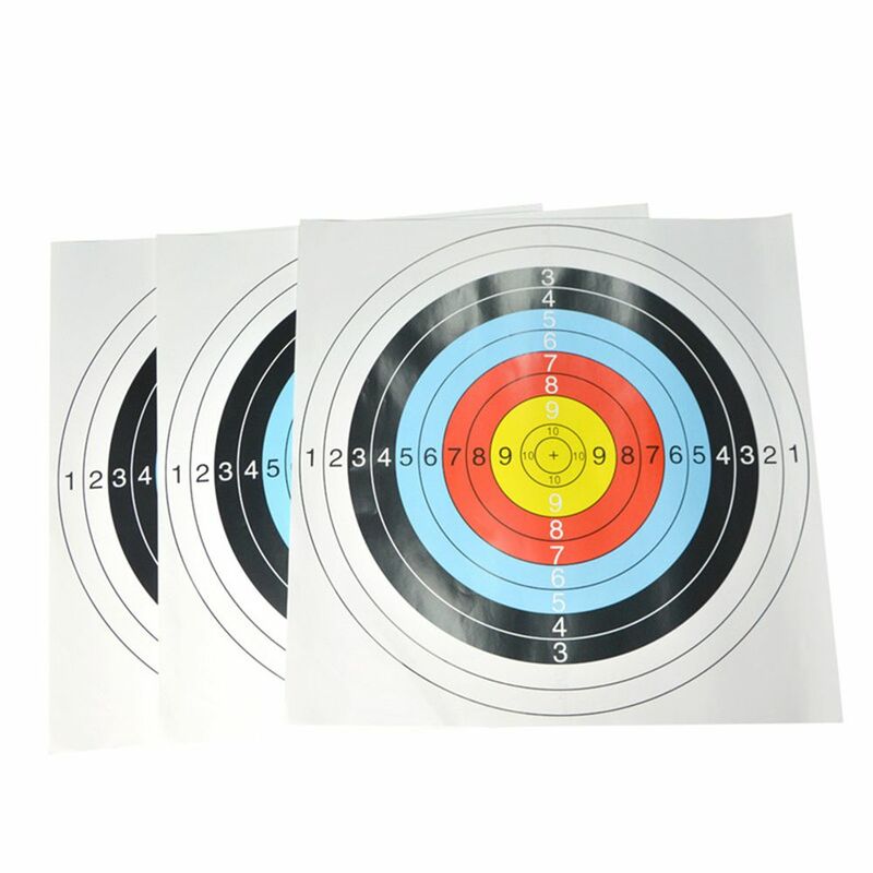 Arco de entretenimiento para entrenamiento, 60x60cm, ejercicio, tiro con arco, objetivos faciales, Flecha de papel