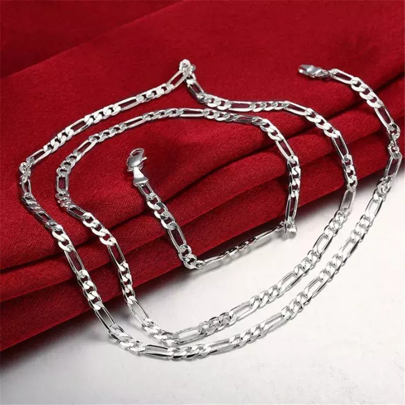 Szlachetny srebrny kolor kreatywny 7MM łańcuszek bransoletki Neckalces zestaw biżuterii dla mężczyzn kobiet moda impreza akcesoria ślubne prezent