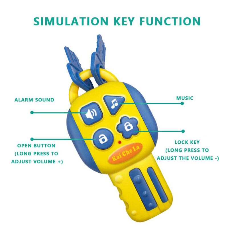 Sterzo elettrico simulato volante portatile tridimensionale giocattolo copilota luce e suono regali educativi per bambini