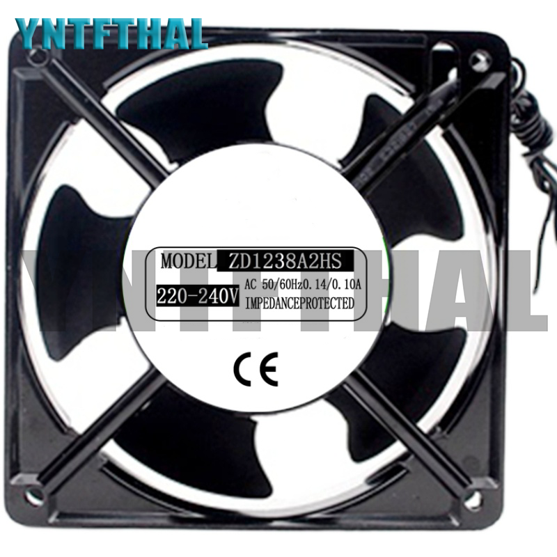 NEW ZD1238A2HS AC 220V/240V 0.14A/0.1A 120*120*38mm 12038 12CM Axial Cooling Fan