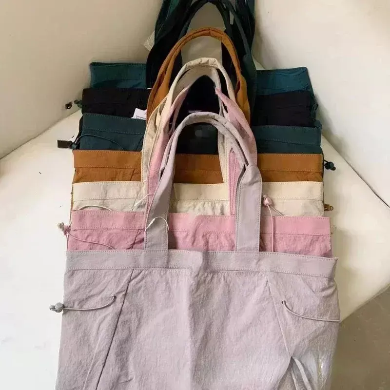 Женская сумка-тоут, Спортивная Удобная однотонная пляжная сумка на одно плечо для йоги, 18 л