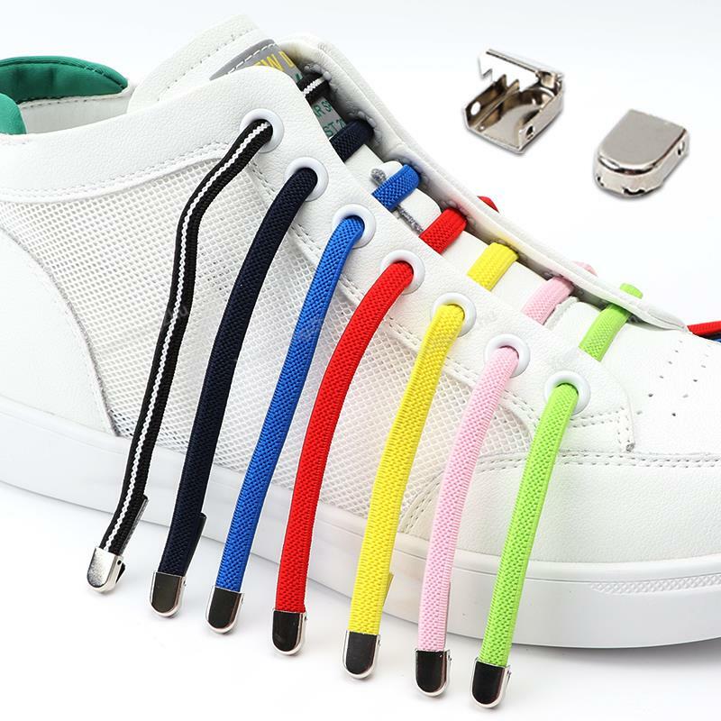 No Tie Shoe Elastic Laces, Sneakers Flat Shoelaces, Quick Shoelace for Shoes, Kids and Adult, One Size fits All Shoes