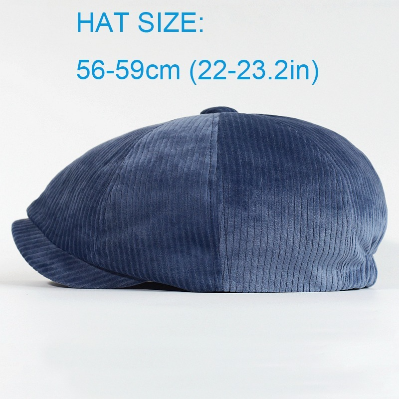 Unisex Spring Autumn Winter Newsboy Caps Men and Women Warm Octagonal Hat for Male Detective Hats Retro Flat Caps