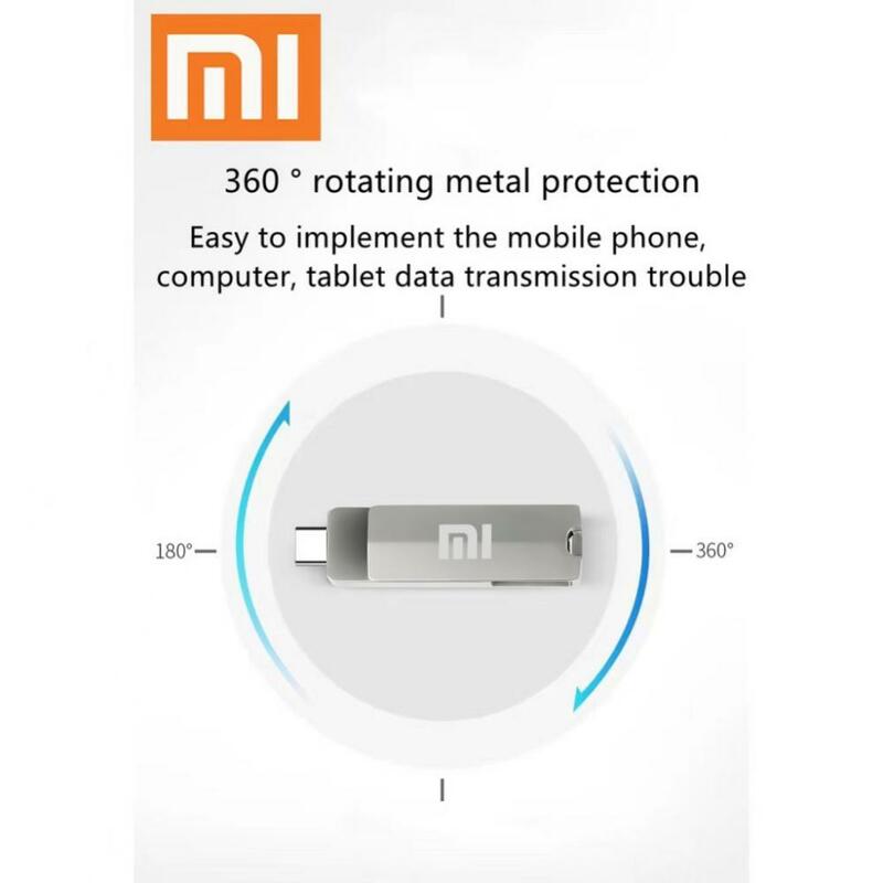 Mijia xiaomi usb 3.0 Flash-Laufwerk 2TB Hochgeschwindigkeits-USB-Stick 1TB Metall wasserdicht Typ-C USB-Pen drive für Computer-Speicher geräte