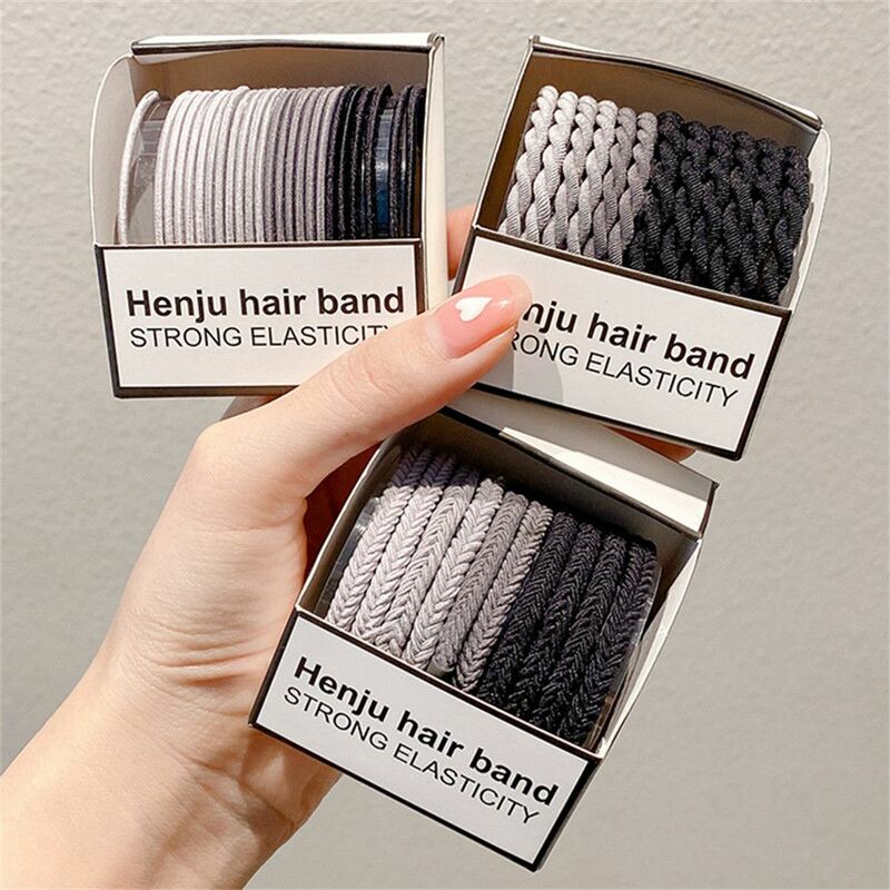 Conjunto de accesorios para el cabello para mujer, banda para el cabello que combina con todo, lazo para el cabello, cuerda, Anillo para el cabello de alta elasticidad, regalo