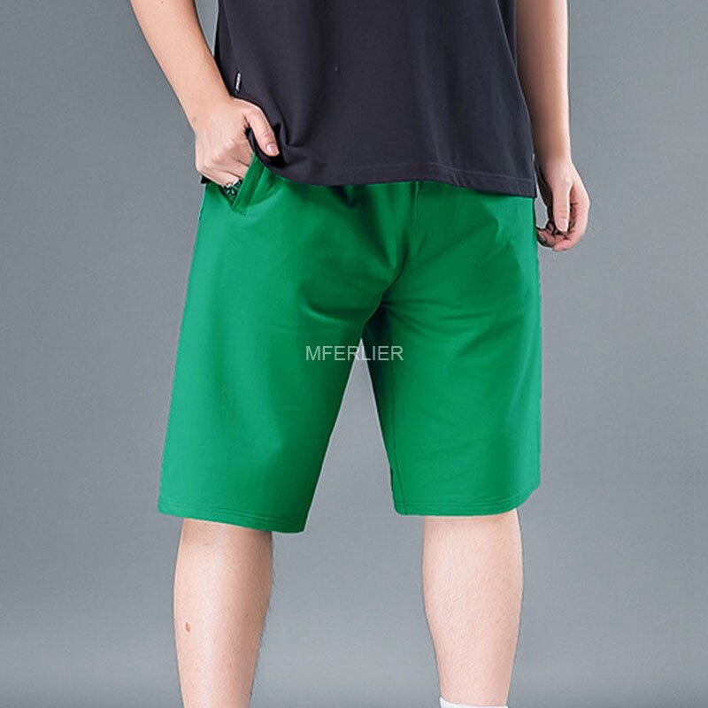 Pantalones cortos de verano para hombre, Shorts holgados de estilo fino, cintura de 150cm, talla grande 48 50 52