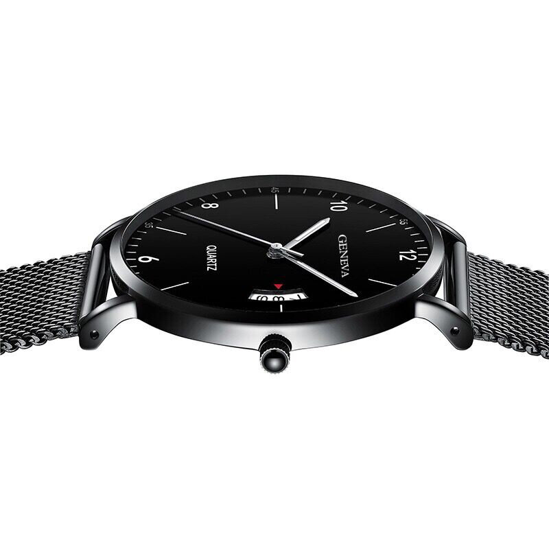 男性腕時計2022ラグジュアリー有名なブランド男性ステンレス鋼メッシュカレンダー腕時計メンズクォーツ腕時計レロジオmasculino男性腕時計