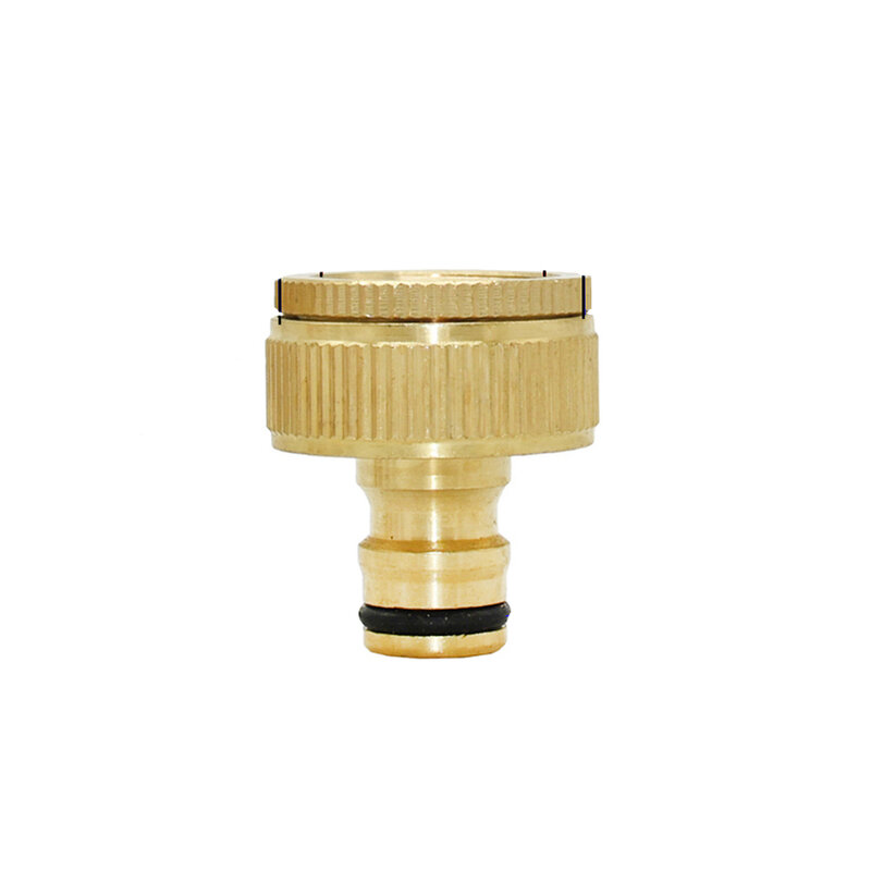 1/2'' 5/8" 3/4'' 1'' Brass Hose Quick Connector Water Stop Fitting Copper Thread Tap Coupling Garden Watering Gun Adapter