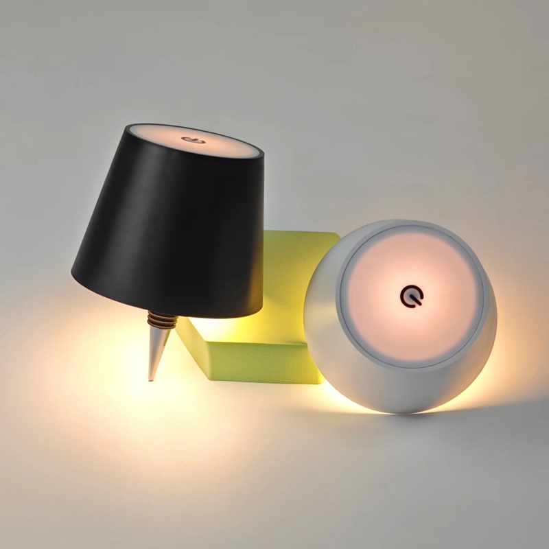 무선 병 램프 LED 충전식 와인 병 베이스, LED 조명, 배터리 작동 바 다이닝 버섯 램프, 거치대 장식