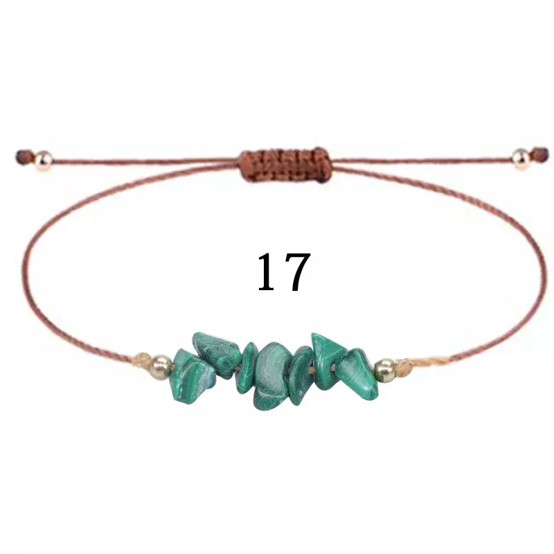 SFB3-Pulseras de cuerda hechas a mano para mujer, cadena de cuerda tejida, se puede abrir, joyería de cobre chapada en oro