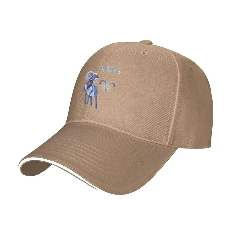 Бейсболка с знаками Зодиака Овен, мужская и женская кепка, регулируемая уличная Кепка-тракер, солнцезащитные шляпы