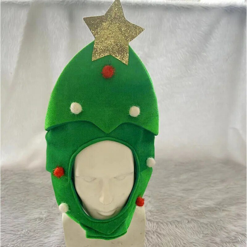 Unisex Volwassen Gestreepte Elf Broek Vrouwen Cap Kerstmuts Muts Muts Kostuum Heren Kerst Pudding Hoed