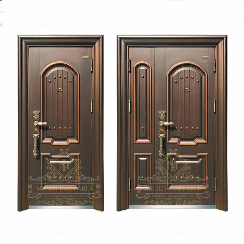 High Quality Classical Design Other Metal Security Steel Entry Doors Exterior Front Doors For Home