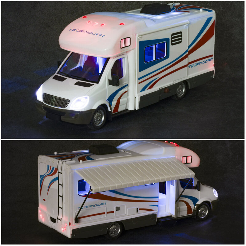 1:32 Sprinter Luxe Camper Recreatieve Rv-Legering Automodel Simulatiediecasts & Speelgoedvoertuigen Trekken Autoverzameling Terug