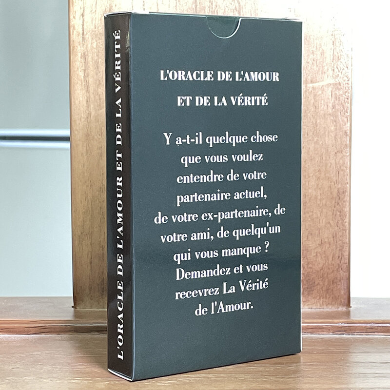 Cartas de Tarot francesas, The Love Truth Oracle, mazo de afirmación, adivinación, bendición, 52 cartas, 12x7cm