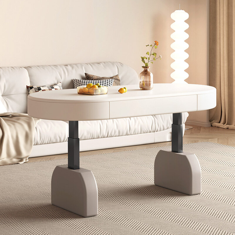 クリームスタイルのダイニングテーブルと椅子,シンプルでモダンなリビングルームのテーブル,統合