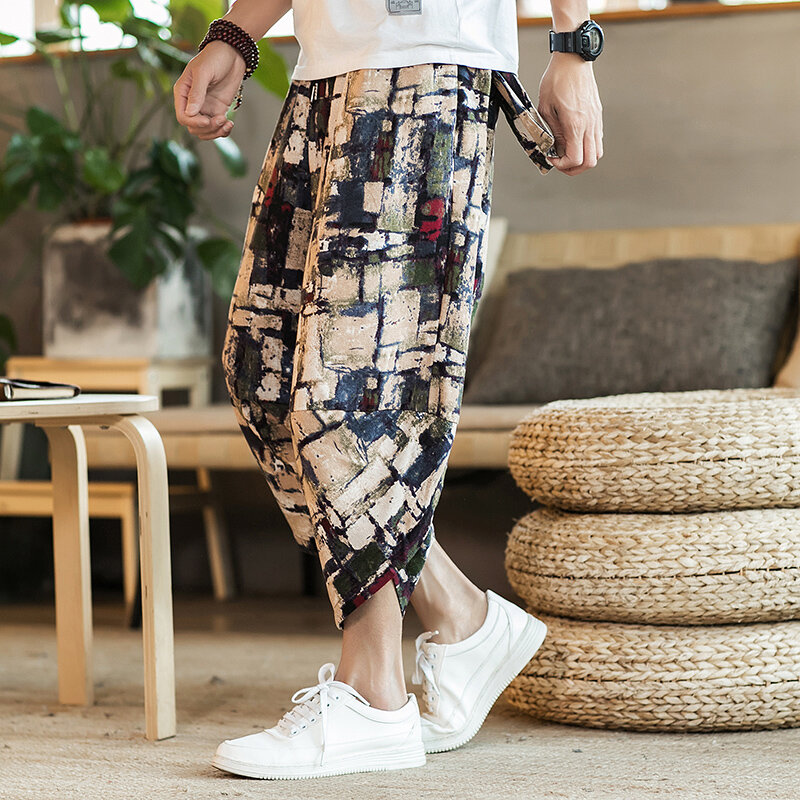 Pantalones cruzados de estilo Harajuku para hombre y mujer, pantalón de chándal Vintage, ropa de calle para correr, novedad de verano