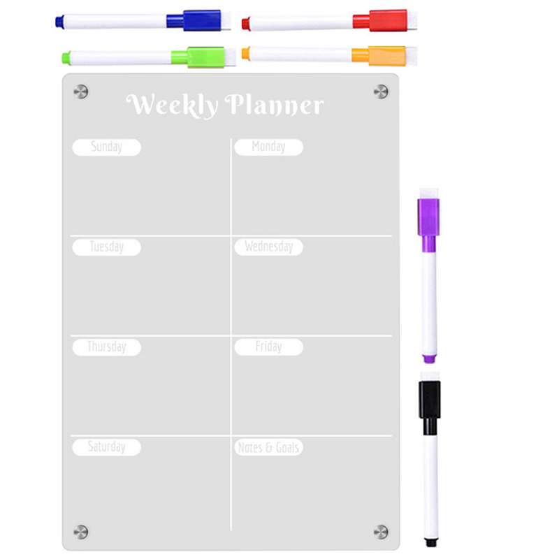 Magnetic Frigorífico Planner, agenda diária Board, Magnetic Message Board, Writing Board