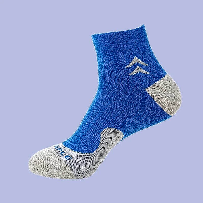 Calcetines deportivos de tubo medio, medias sencillas de varios colores para correr, Fitness, otoño e invierno, 5/10 pares