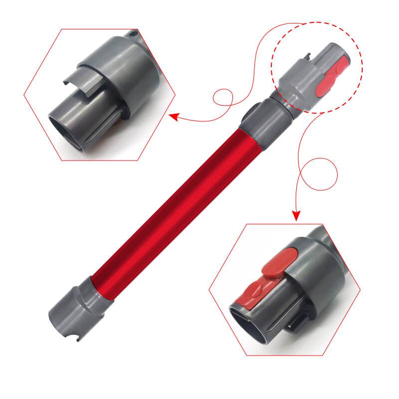 Extension de tube droit télescopique sans fil pour aspirateur Dyson V7, V8, V10, V11, nouveaux accessoires