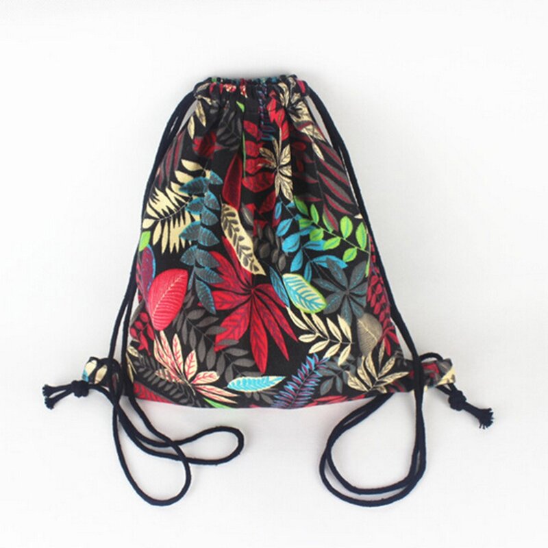 Женский рюкзак canvaBackpack, Женский Цыганский богемный шикарный рюкзак в стиле бохо Aztec Ibiza этнический Плетеный рюкзак на шнурке, сумки