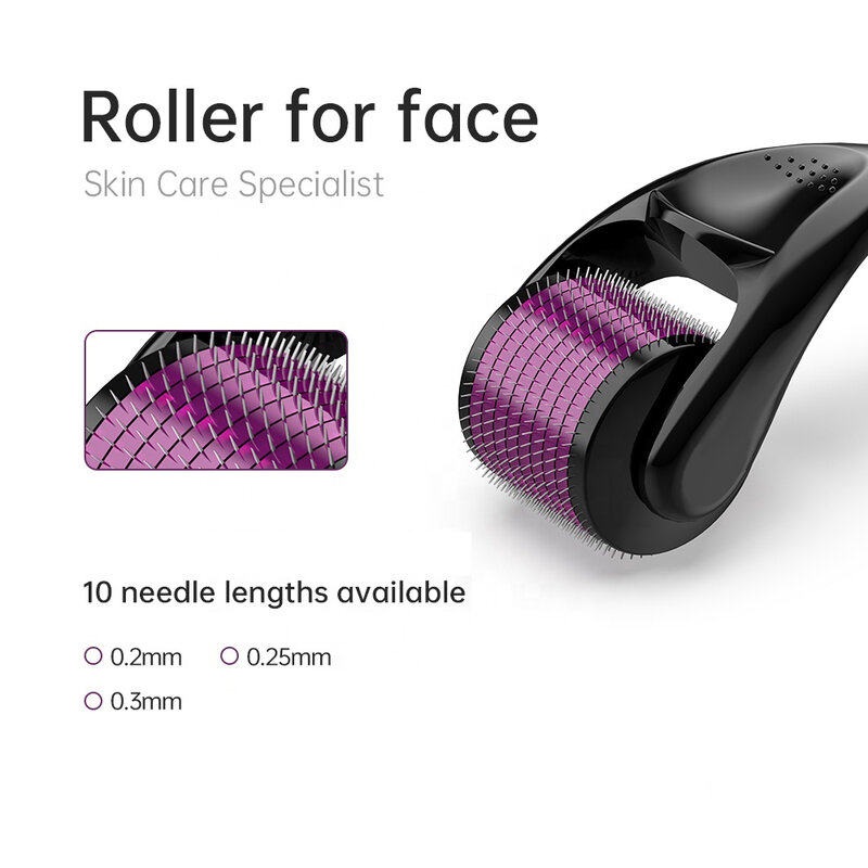 Derma Roller Hot Sale 540 Micro Needle Mesotherpy for Hair Grow Skin Care Meso Roller Microneedling Roller Hair Rollers